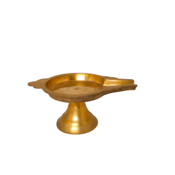 Brass Abhishek Patra Stand / Soma Sutram / Sompatra / PurnaPatra/ Somasutra for God Idols, Diameter 5 inches (₹1750)