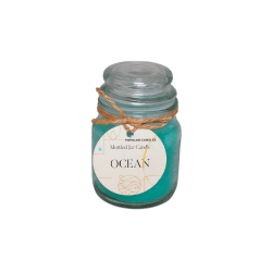 Popular Candles Mottled Jar Candle Ocean 3 Oz (₹170)