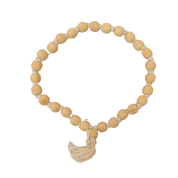 Wooden Knotted Jap Mala for Meditation & Chanting 27 + 1 Beads with White Tassel (₹20)