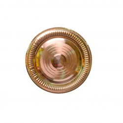 Brass Pooja Plate/Thali/Tableware (Taat Design), Diameter 13 inches (₹1000)