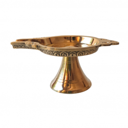 Brass Abhishek Patra Stand / Soma Sutram / Sompatra / PurnaPatra/ Somasutra for God Idols, Diameter 4 inches (₹1300)