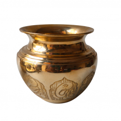 Brass Ashtavinayak Pooja Kalash / Peetal Lota (Height 4 Inches) (₹1,500)