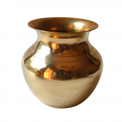 Brass Pooja Kalash / Peetal Lota for Pooja (Height 4 Inches) (₹700)