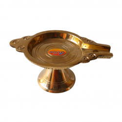 Brass Abhishek Patra Stand / Soma Sutram / Sompatra / PurnaPatra/ Somasutra for God Idols, Diameter 3 inches (₹1000)