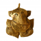 Brass Ganesha Wall Hanging (Leaf Design), 5.5 Inches (₹1650)