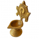 Brass Shankh Chakra Diya (Pair) 4 Inch (₹2200)