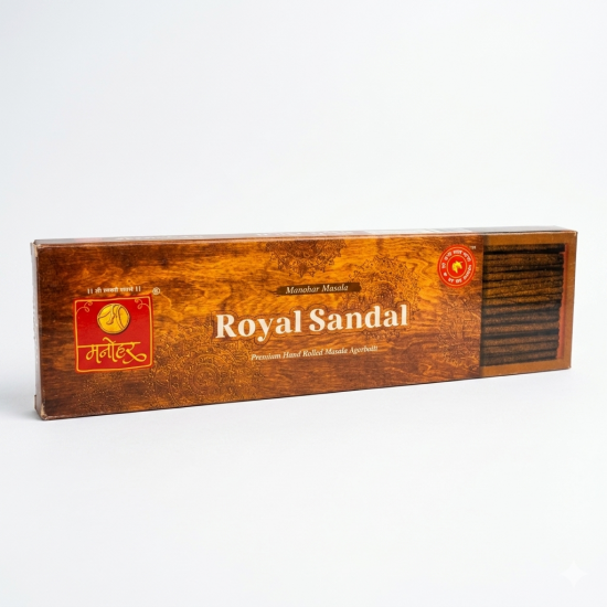 Manohar Royal Sandal Premium Hand Rolled Masala Agarbatti (₹214)
