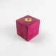Handcrafted Wooden Incense Stick Holder/Agarbatti Stand/Agardaan (Dice shaped) (Pink) Height 2 Inches (₹57)