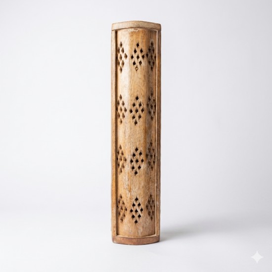Handcrafted Wooden Agarbatti Stand / Foldable agardan stand / Incense Stick Holder/ Wooden Agarbatti Box with metal inlay work (Elephant Design) (₹470)