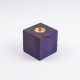 Handcrafted Wooden Incense Stick Holder/Agarbatti Stand/Agardaan (Dice shaped) (Purple) Height 2 Inches (₹60)