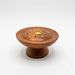 Handcrafted Wooden Agarbatti and dhoop Stand / Incense Holder 4 in by 2 in (₹200)