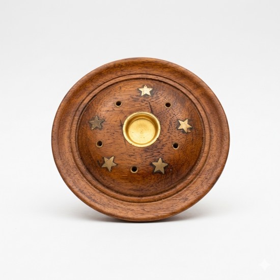 Handcrafted Wooden Agarbatti and dhoop Stand / Incense Holder 4 in by 2 in (₹200)