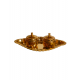 Brass Haldi kumkum Platter karanda / Kankavati (Boat shaped), Length 6 Inches(₹330)