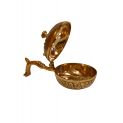 Brass Dhoop Dani| Incense Burner Loban Stand| Cup/Vati dhoop holder| Dhooparat, Length 8 Inches (₹1000)