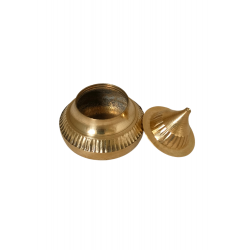 Brass Kumkum Dabbi /Box /Karanda /Bharni, Height 1.5 Inches (₹150)