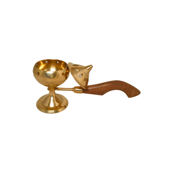 Brass Dhoop Dani Incense Burner Loban Stand Dhooparat (Length 8 Inches) (₹800)