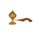 Brass Dhoop Dani Incense Burner Loban Stand Dhooparat (Length 8 Inches) (₹800)