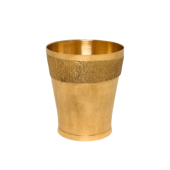 Brass Small Puja Glass / Tumbler for Laddu Gopal / Deity / Prasad, Height 3 Inches (₹290)