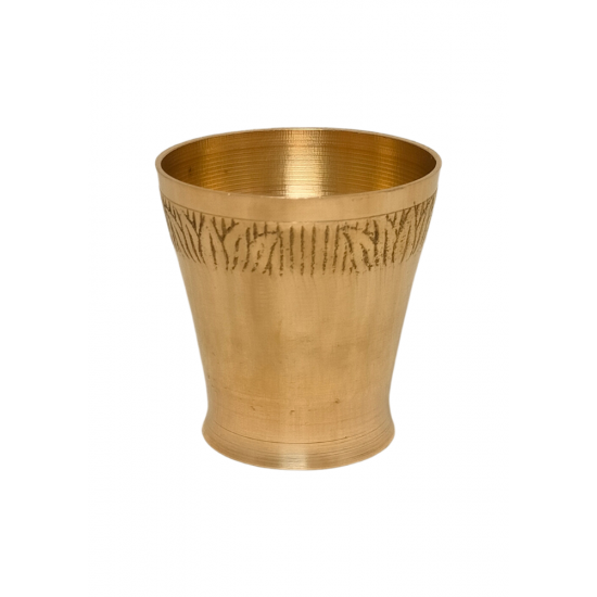 Brass Small Puja Glass / Tumbler for Laddu Gopal / Deity / Prasad, Height 2.5 Inches (₹230)