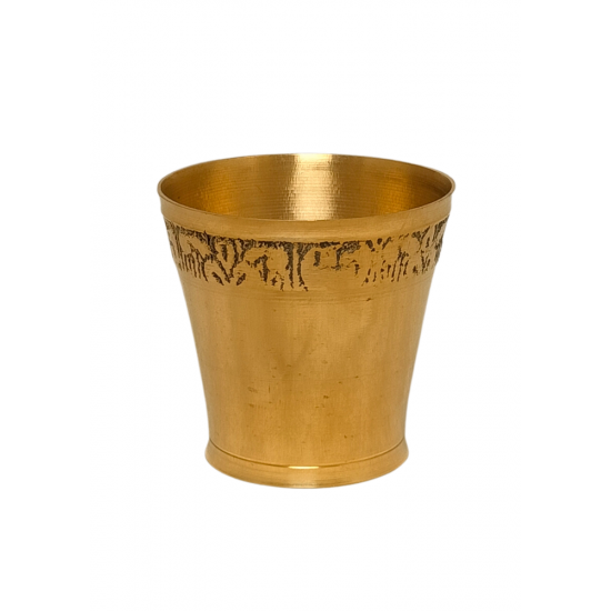 Brass Small Puja Glass / Tumbler for Laddu Gopal / Deity / Prasad, Height 2 Inches (₹170)