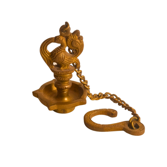 Brass Hanging 5 Mukhi Diya Height 11 Inch (₹500)