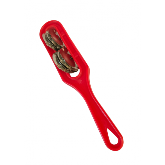 Hatheli Bhajan Musical Instrument 8 Inch, Plastic Khartal with Metal Rings for Kirtan & Pooja (₹100)