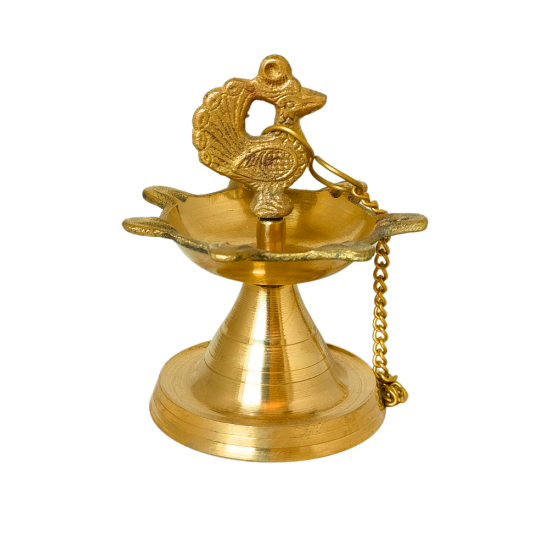 Brass Hanging Diya 7 mukhi, Laman Divi, 7 faced oil Lamp (Height 4 Inches, Diameter 3 inches) (₹560)