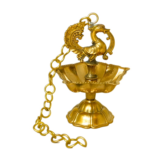 Brass Hanging Diya, Height 3.5 Inches (₹500)