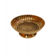 Brass Pooja Pin Tray with stand| Floral Etched Prasad Plate, Diameter 4 inches (₹430)