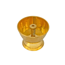 Brass Pyali Diya Oil Lamp (with Flat cup base)/ Flat Pyali Diya, Height 1.5 Inches (₹200)