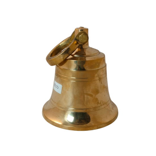 Brass Hanging Bell / Mandir Ghanti / Ghanta, Height 5 Inches (₹1980)
