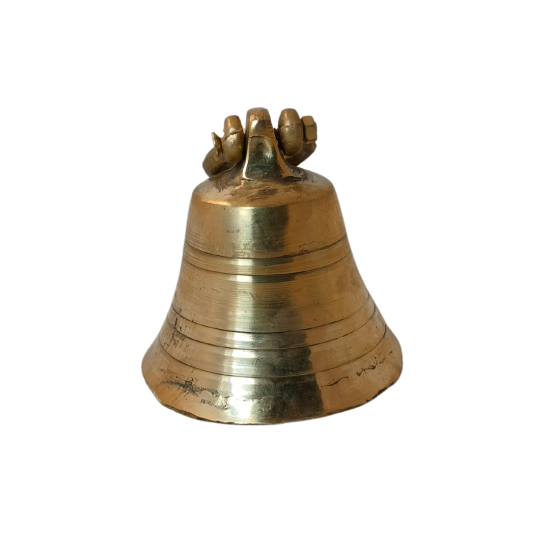 Brass Hanging Bell / Mandir Ghanti / Ghanta, Height 3.5 Inches (₹750)