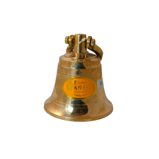 Brass Hanging Bell / Mandir Ghanti / Ghanta, Height 4 Inches (₹1450)