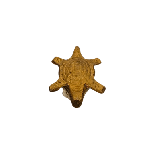 Brass Kachua (Open Mouth) Yantra for Vastu / Feng-Shui Turtle / Tortoise, Length 2 Inches (₹80)
