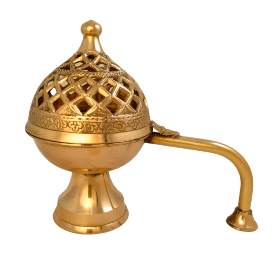 Brass Dhoop Dani Incense Burner Stand 6 Inch (₹1550)