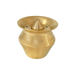 Brass Incense stick Holder/ Agarbatti Stand/ Agardaan (matka shaped), height 1.5 inches (₹210)