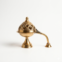 Brass Dhoop Dani & Loban Burner | Dhooparat – 5 Inches (₹747)