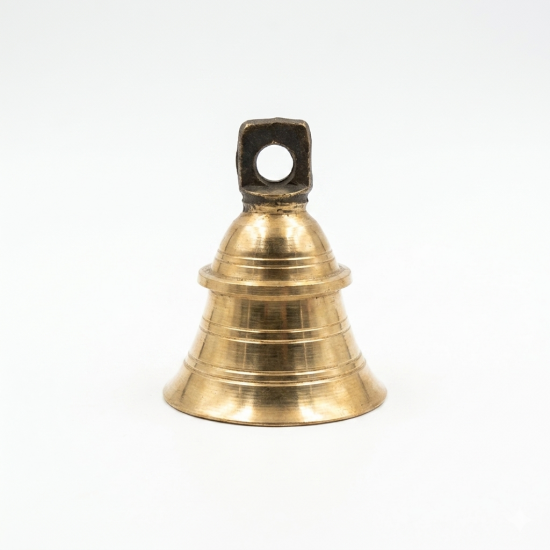 Brass Hanging Bell / Mandir Ghanti / Ghanta - 3 Inches (₹400)
