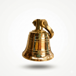 Brass Hanging Bell / Mandir Ghanti / Ghanta, Height 3.5 Inches (₹955)