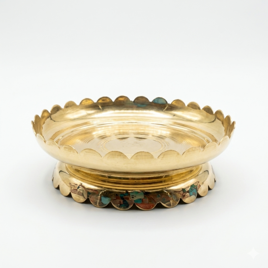 Brass Kamal Shape Stand (₹872)