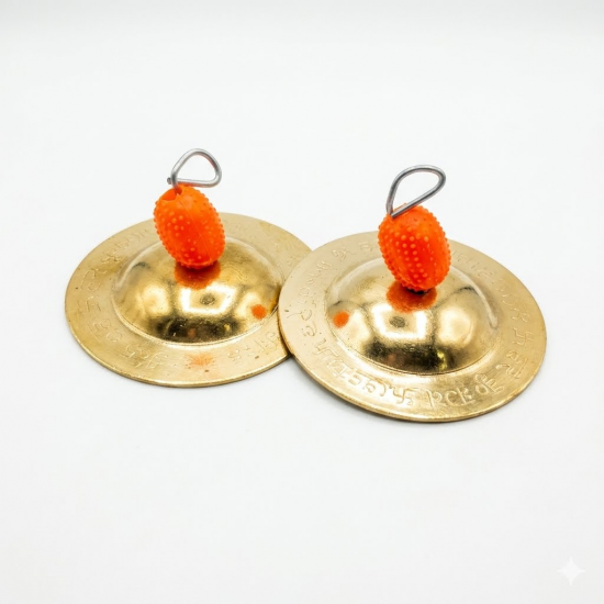 Metal Taal / Manjira, 3 Inch | Bhajan & Aarti Cymbals (₹90)
