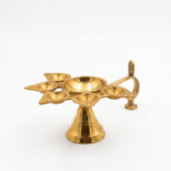 Brass Aarti Five Diya/ Pancharti/ Panch Aarti (Length 6 Inches) (₹468)