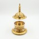 Akhand Diya Heavy Brass Oil Lamp with Glass Cover & Lid, Height 6 Inch (₹1540)