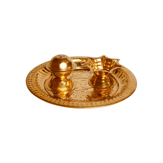 Brass Pooja Tat 5 Inch (₹320)