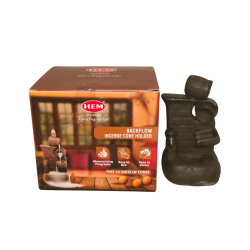 Hem Backflow Incense Cone Holder 3 step fountain (color - brown) (₹500)