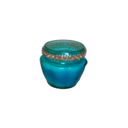 Mirror Glass Candle Blue (₹220)