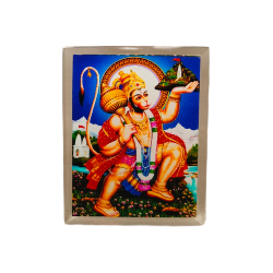 Hanuman Acrylic Frame for Mandir, Car & Table Decor, 3.5 in by 3 in (₹120)