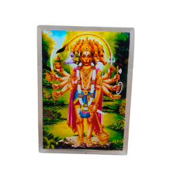 Panchmukhi Hanuman Sankat Mochan Acrylic Photo Frame for Mandir, Car & Table Decor 5 in by 4 in (₹250)