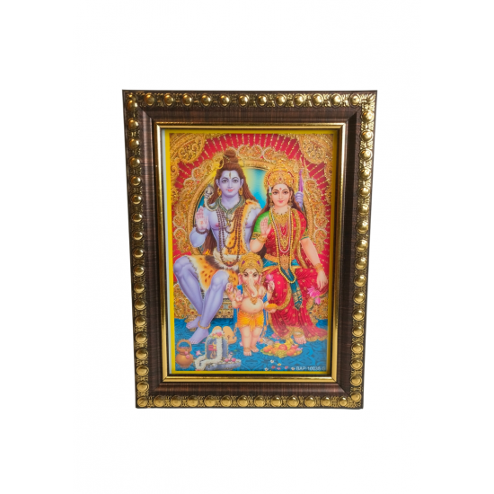 Shiv Pariwar Photo Frame /Picture Frame with Glass (wall hanging), 6 inches by 5 inches,Table Decor (₹150)