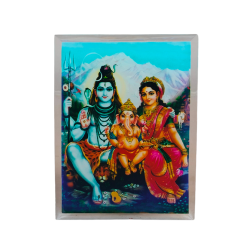 Shiv Parivar Acrylic Frame for Mandir, Car & Table Decor 5 inches (₹250)